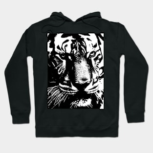 Tiger, fierceness, majesty, leadership, elegance. Hoodie